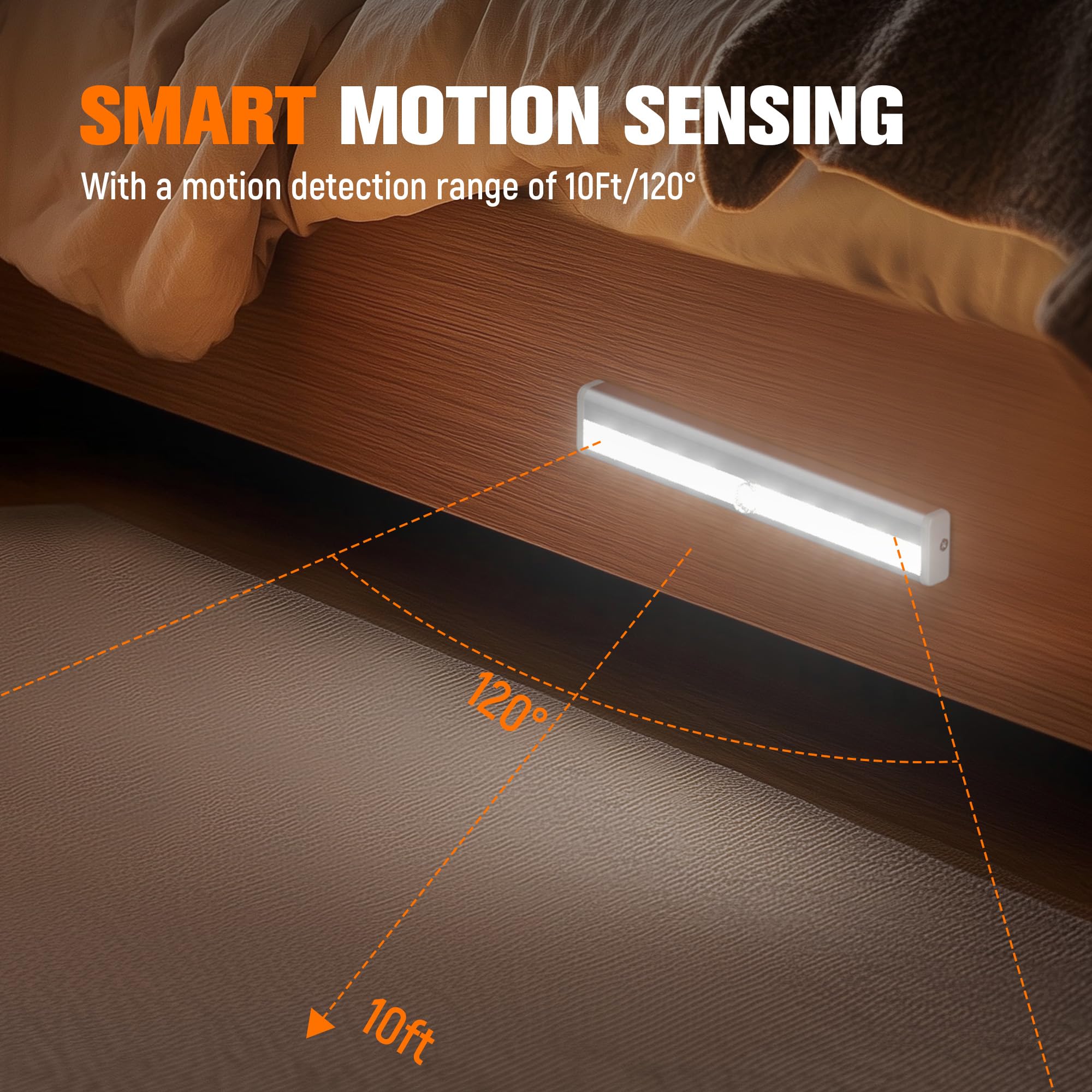 Compact Molrebe light sized 7.5 by 1.2 inches for tight spaces.