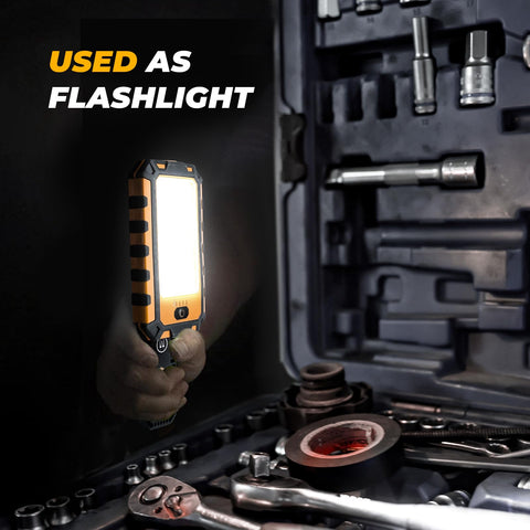 Molrebe glow-in-the-dark reflector aids locating the light at night