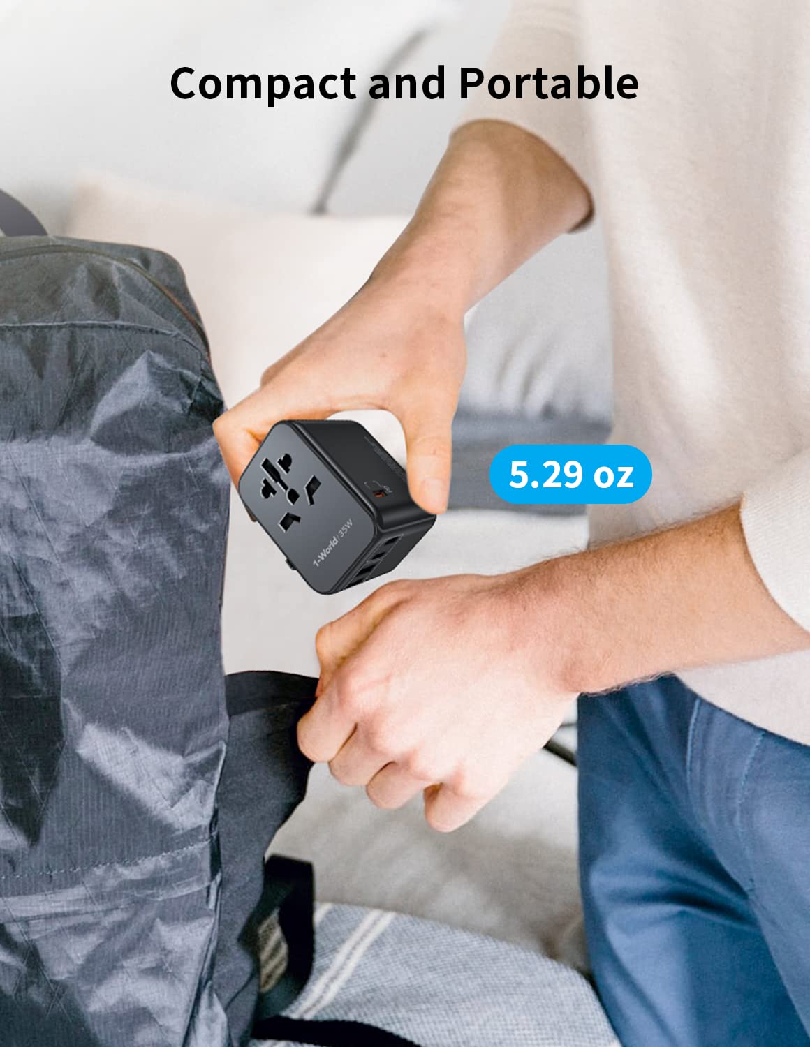 MOMAX safety features include fuse and over-voltage protection.