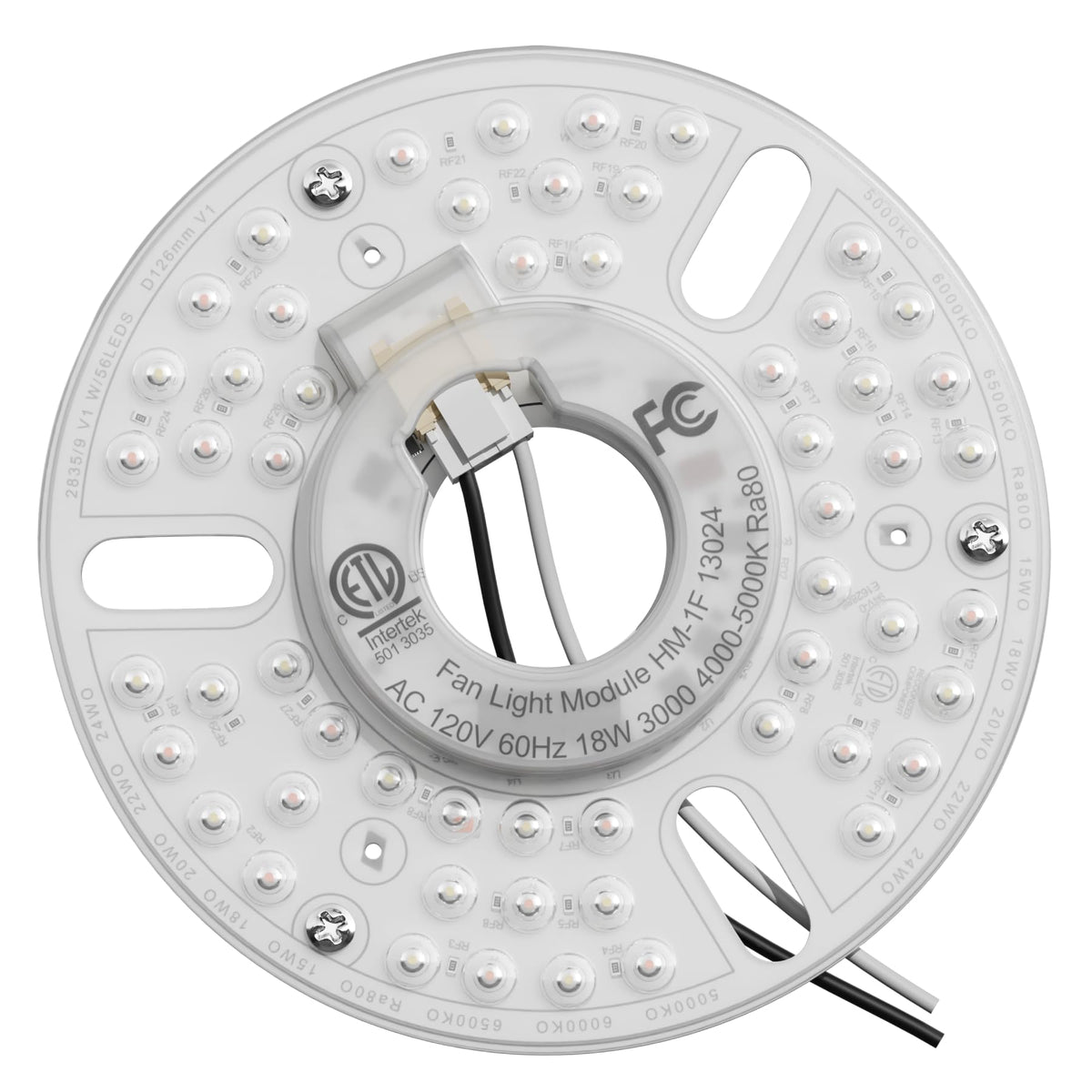 Momolumen 5 inch LED retrofit kit for ceiling fans upgrade with brighter, even lighting