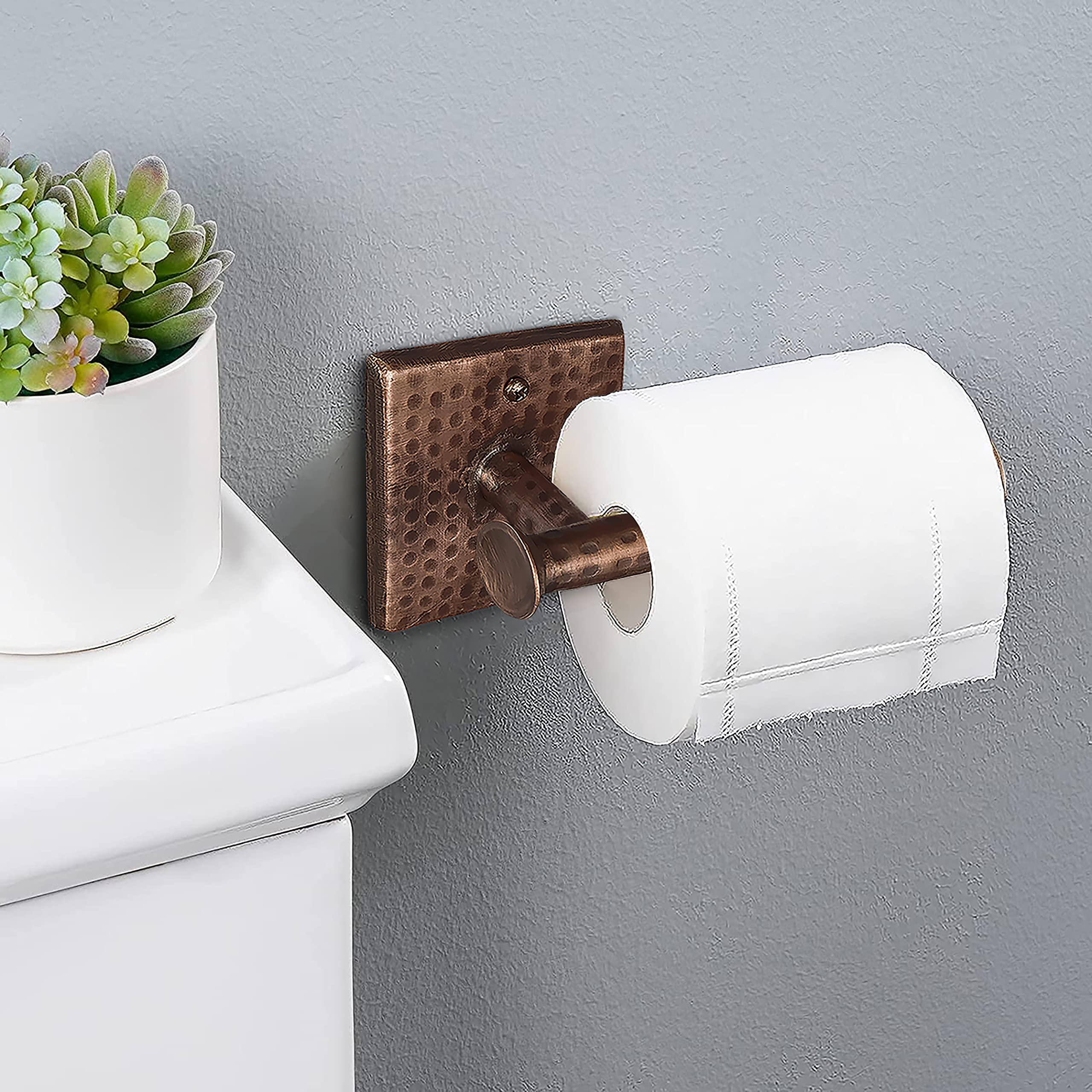 Monarch Abode decorative tissue holder in antique copper finish