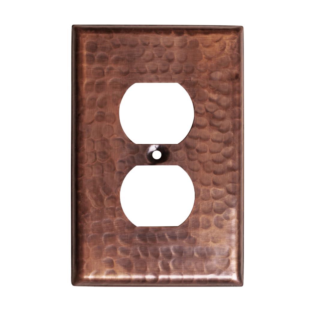 Monarch Abode pure copper duplex plate close-up, showing durable hand hammered texture