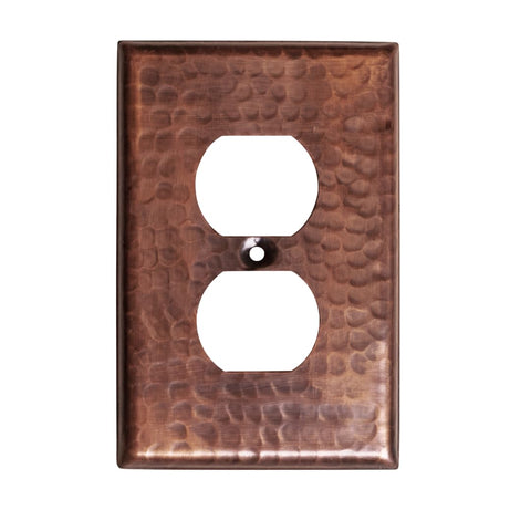 Monarch Abode pure copper duplex plate close-up, showing durable hand hammered texture