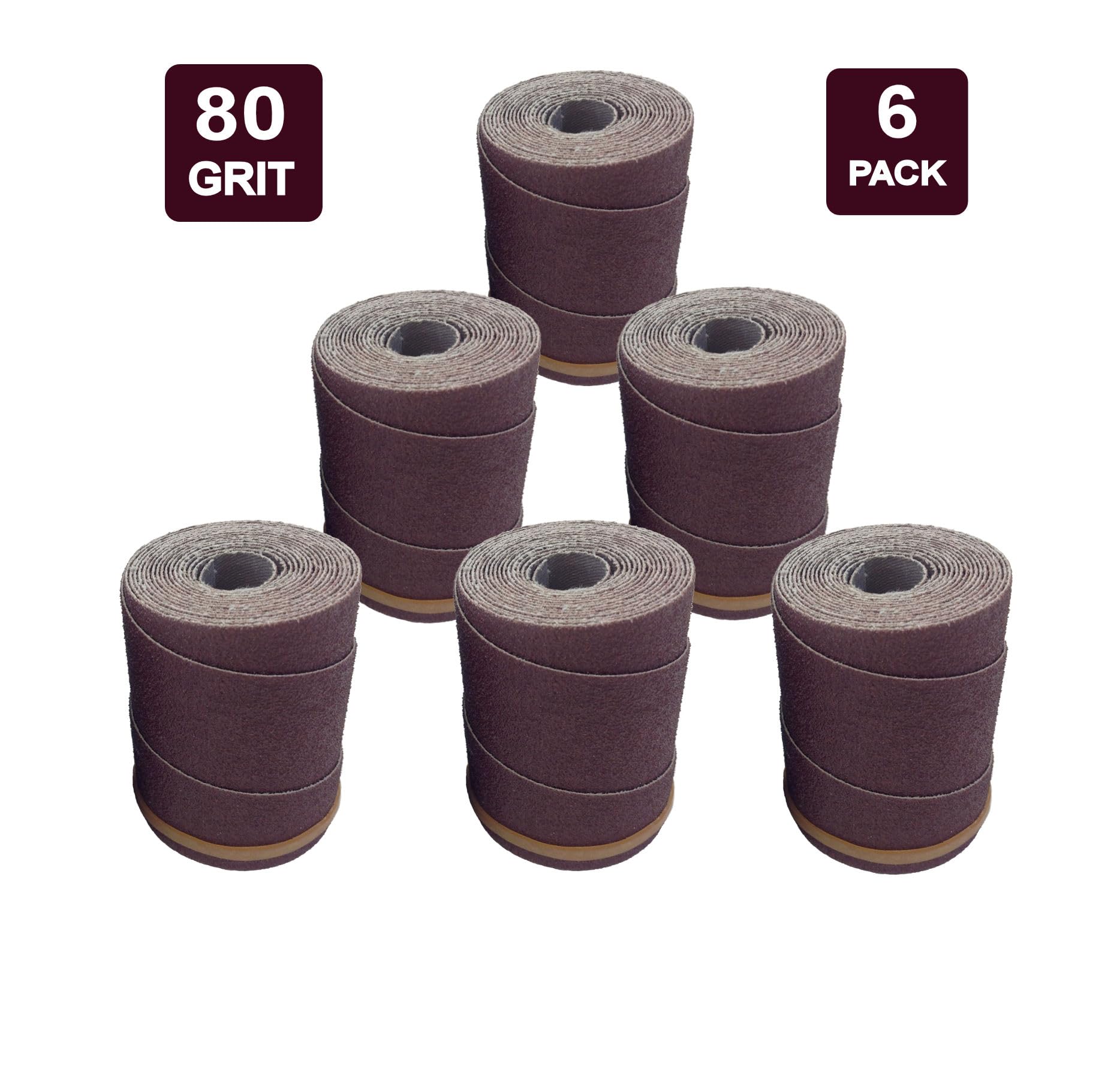 MONARCH INDUSTRIAL 80-Grit aluminum oxide wrap close-up for durable sanding