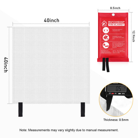 Mondoshop camping outdoors fire blanket protects during barbecue