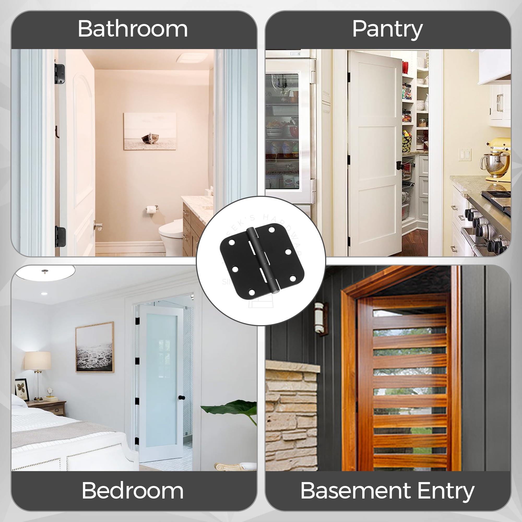 Counter-sink flush installation on Moneek's Hardware hinges demonstrates clean mounting.