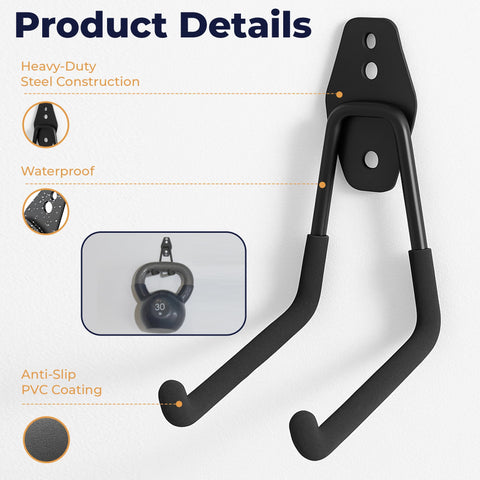 Extension cord organizers from Moneek's Hardware keeping cords tidy and accessible.