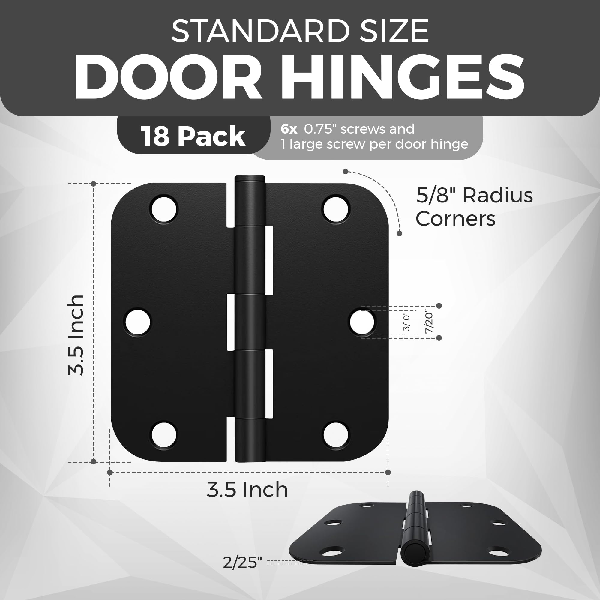 Moneek's Hardware closeup shows the matte black finish and rugged hinge build.