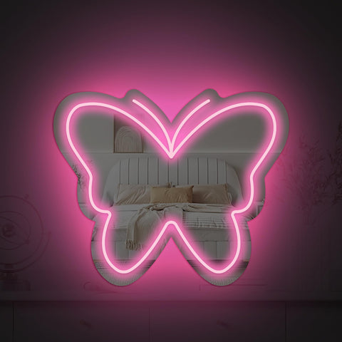 Moneter gift-ready neon mirror ideal for birthdays and celebrations