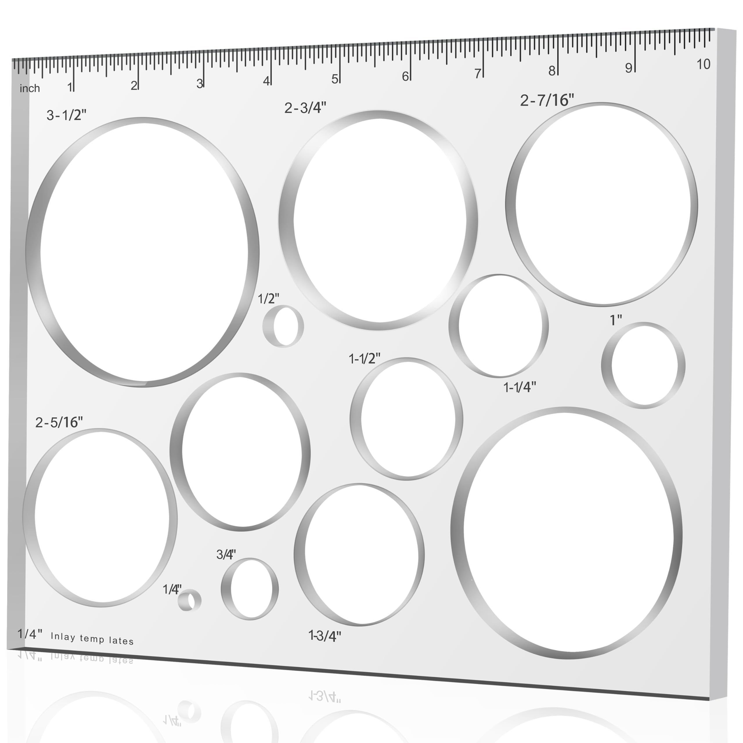 Monliful 10x7.9 inch router template with ample work area for precise cuts.