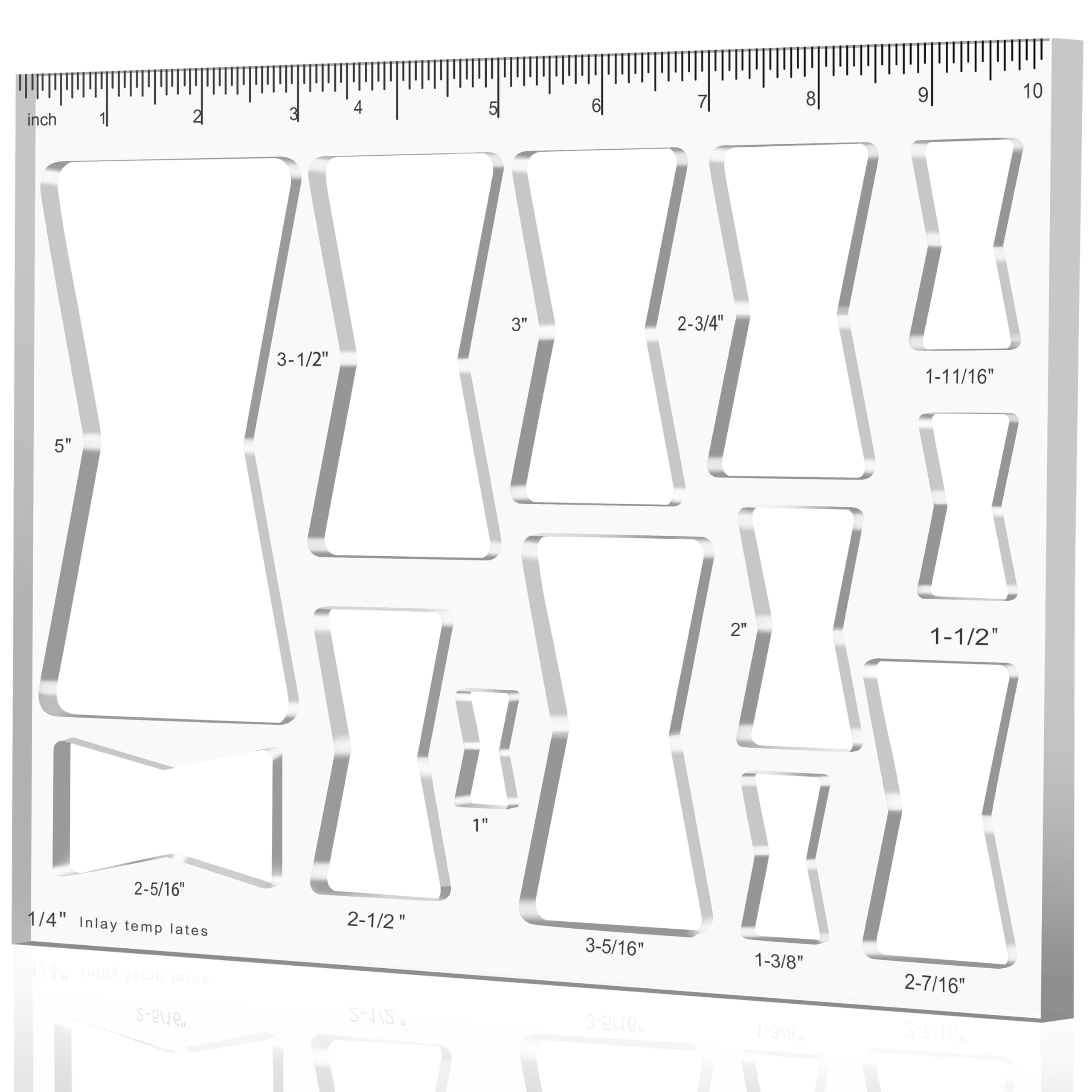 Monliful 13in1 butterfly inlay template for precise decorative cuts