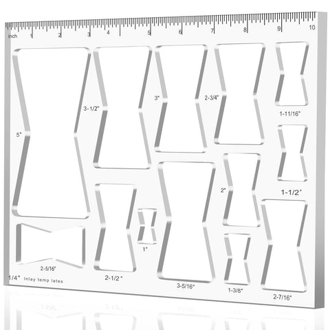 Monliful 13in1 butterfly inlay template for precise decorative cuts