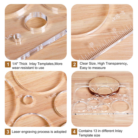 Monliful hardened clear acrylic material ensures durable, reusable jigs.