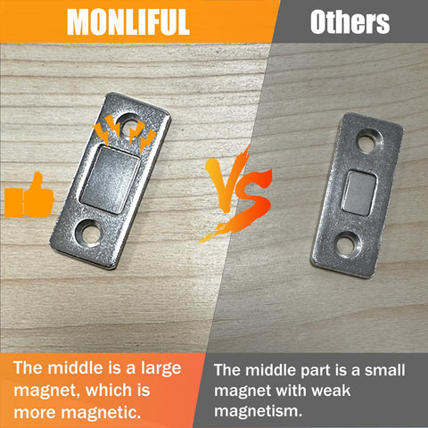 Monliful sliding door closure magnet enables smooth, quiet closures