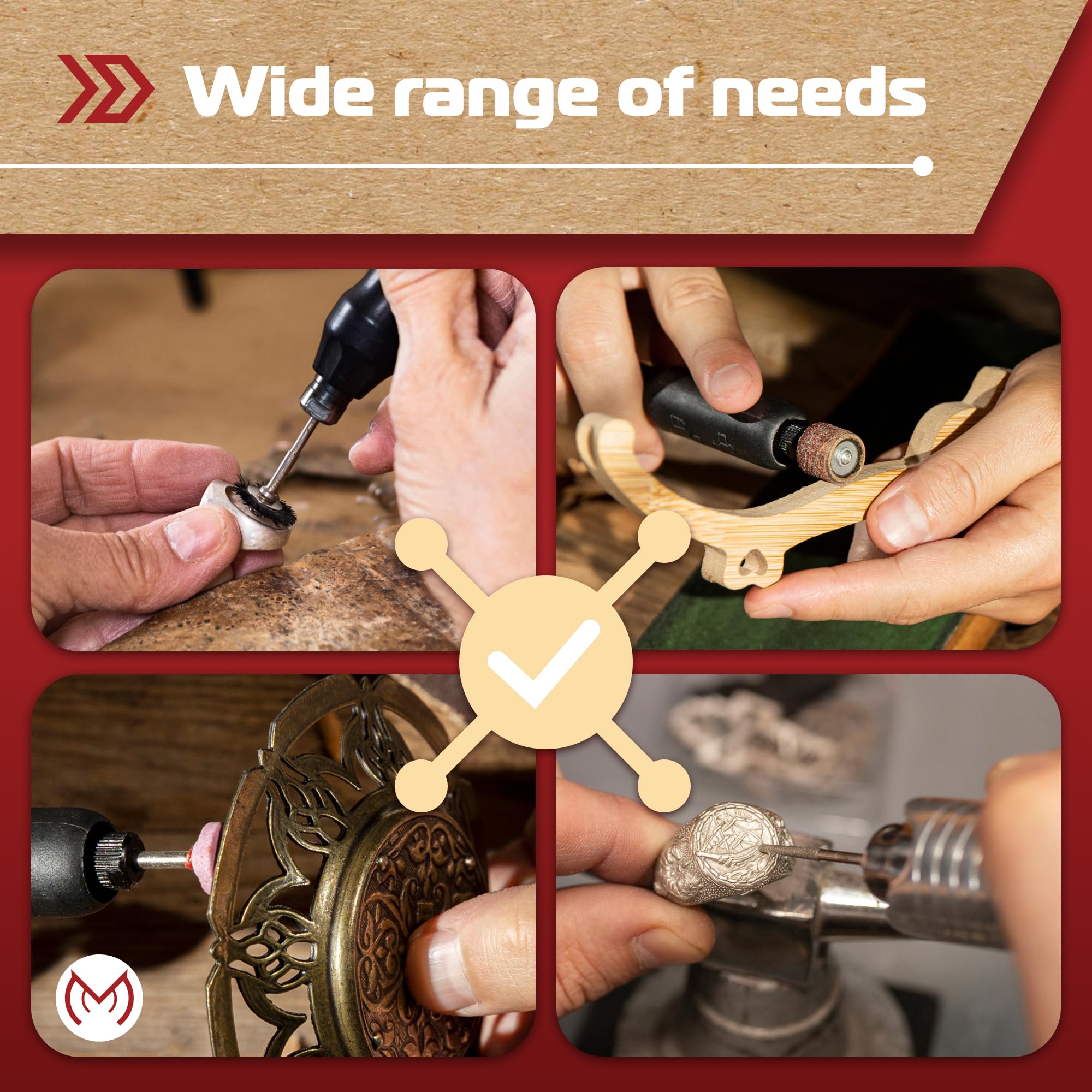 MonoPro HSS cutters cut through metal and plastic for clean, accurate results.