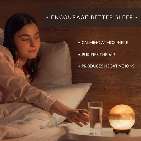 MONSALIS wooden stand with dimmer lets you adjust brightness for any mood.