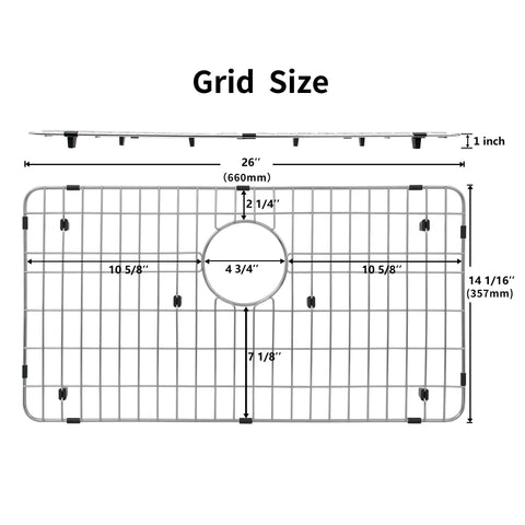 MONSINTA rear drain design keeps water flowing away.