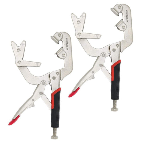 Monster and Master welding pipe plier clamp 10inch thumb screw adjustment enables flush joints.