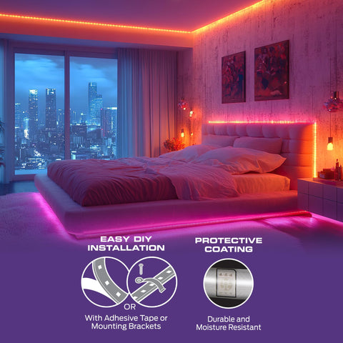 Monster Smart app and voice control for easy color and brightness tweaks.
