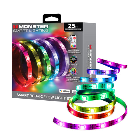 Monster Smart RGB strip wall ambient lighting boosts mood and atmosphere