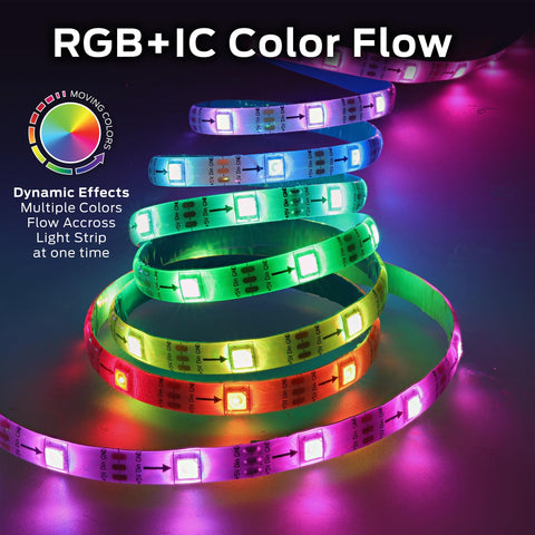 Monster Smart RGB strip sound reactive lighting responds to music and movies