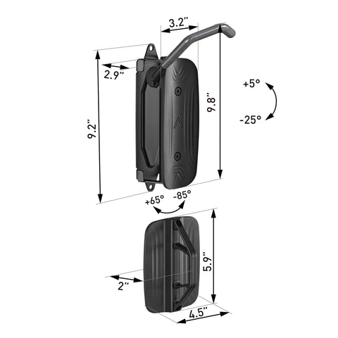 monTEK Swivel Bike Wall Mount pack for garage and apartment organization