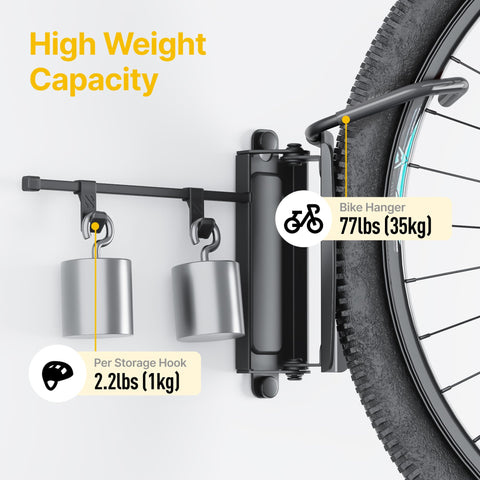 monTEK Wall tire stop keeps bike secure and wall safe