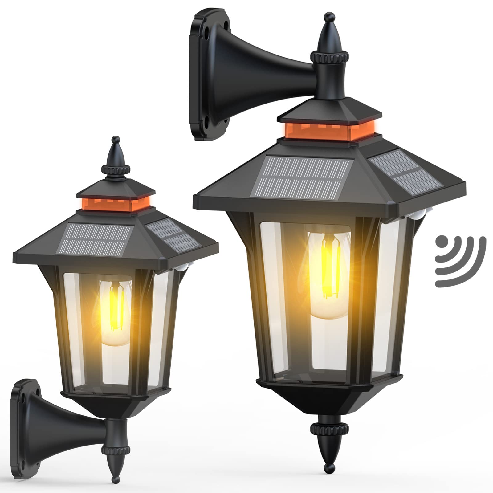 Moodyfei solar wall lantern suitable for porch garden and driveway lighting