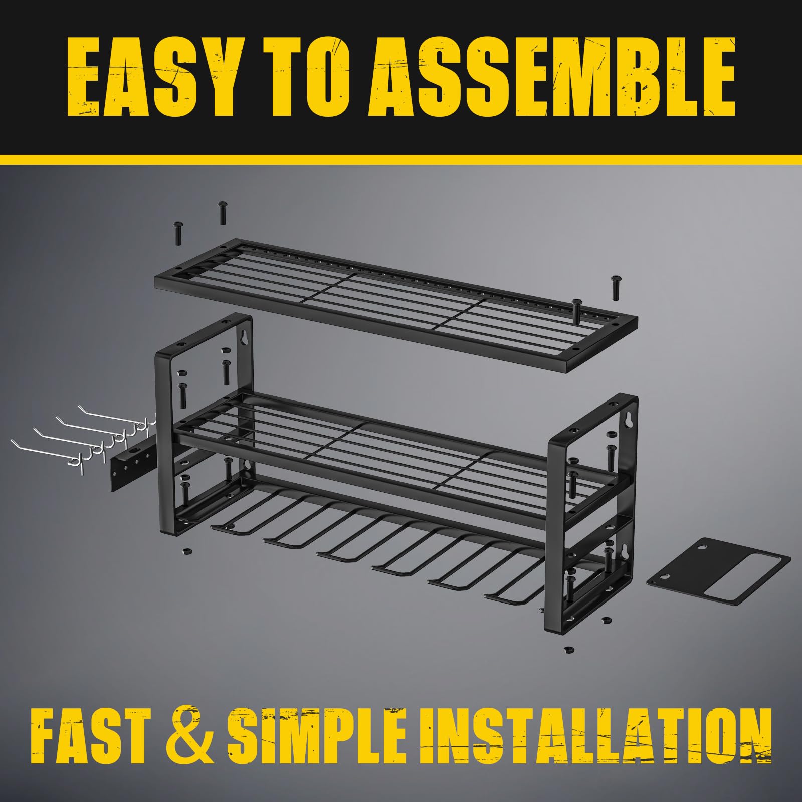 MOOMSINE garage organization solution helps save space.
