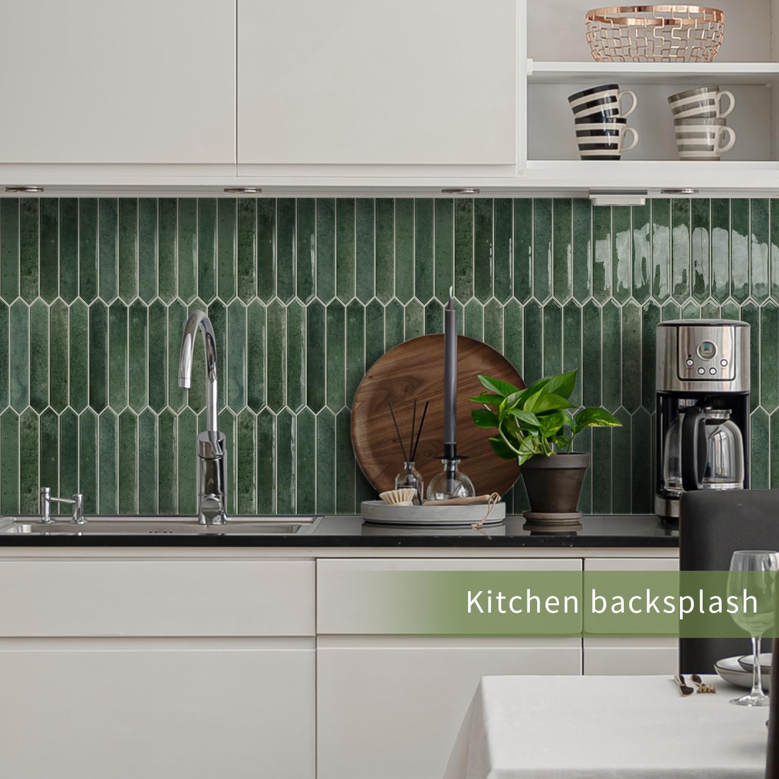 Tiles can be installed vertically or horizontally for different looks.