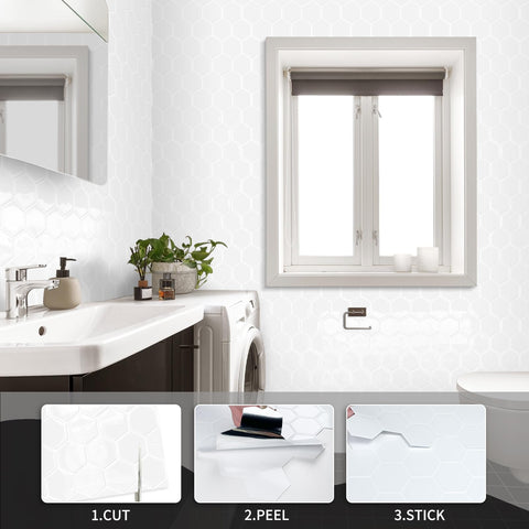 Moonfun waterproof and oil-proof tiles resist moisture in kitchens and bathrooms.