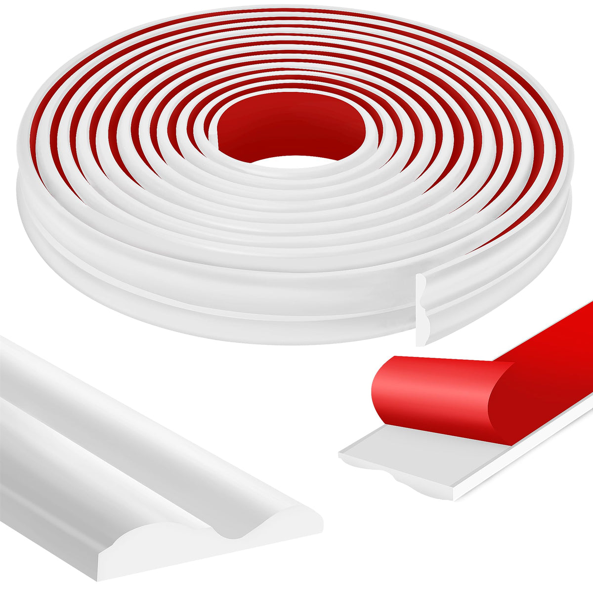 Moonoom 20ft wall molding on smooth drywall for quick, modern trim.