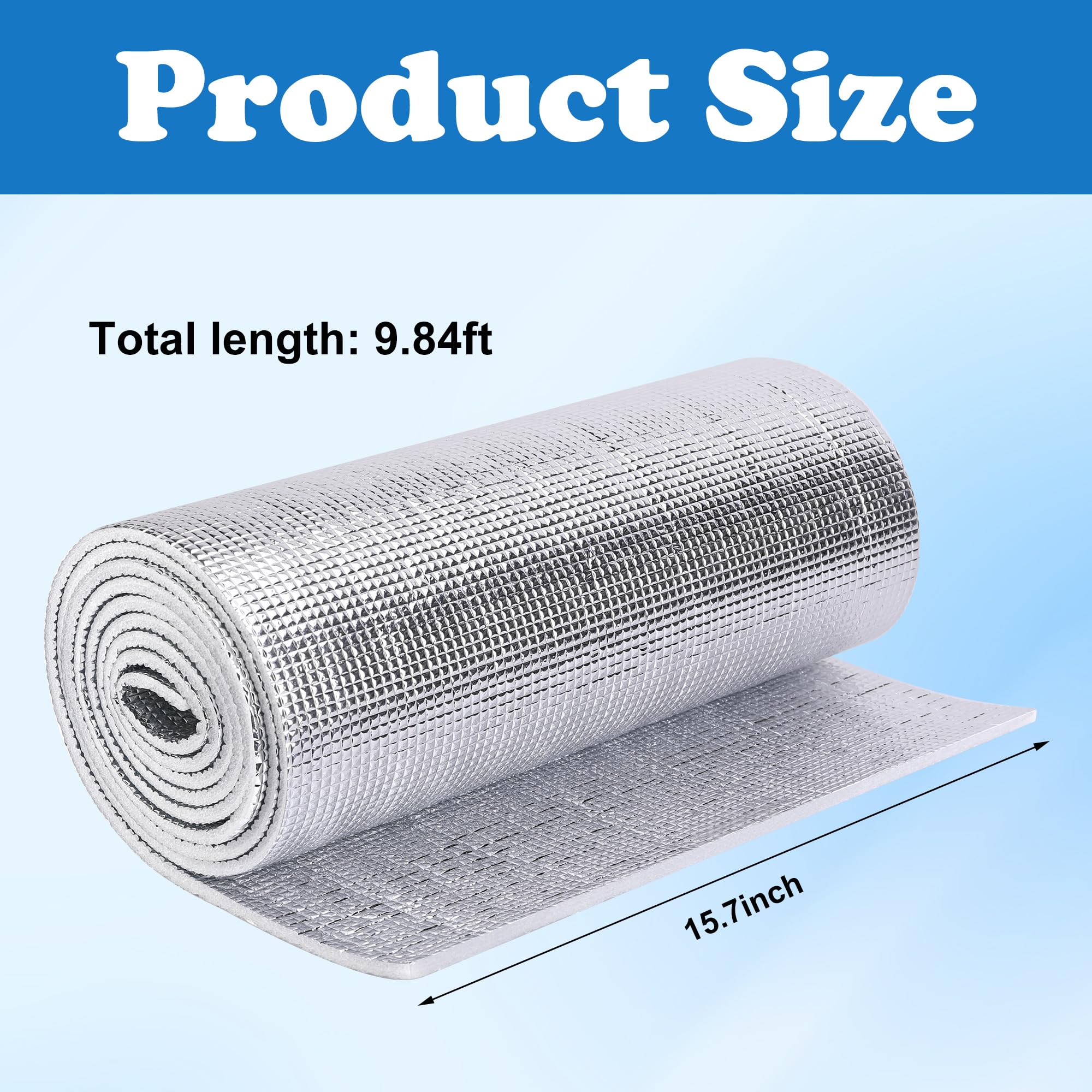 Moonoom aluminum foil insulation panel highlights durable reflective layer reduces heat loss.