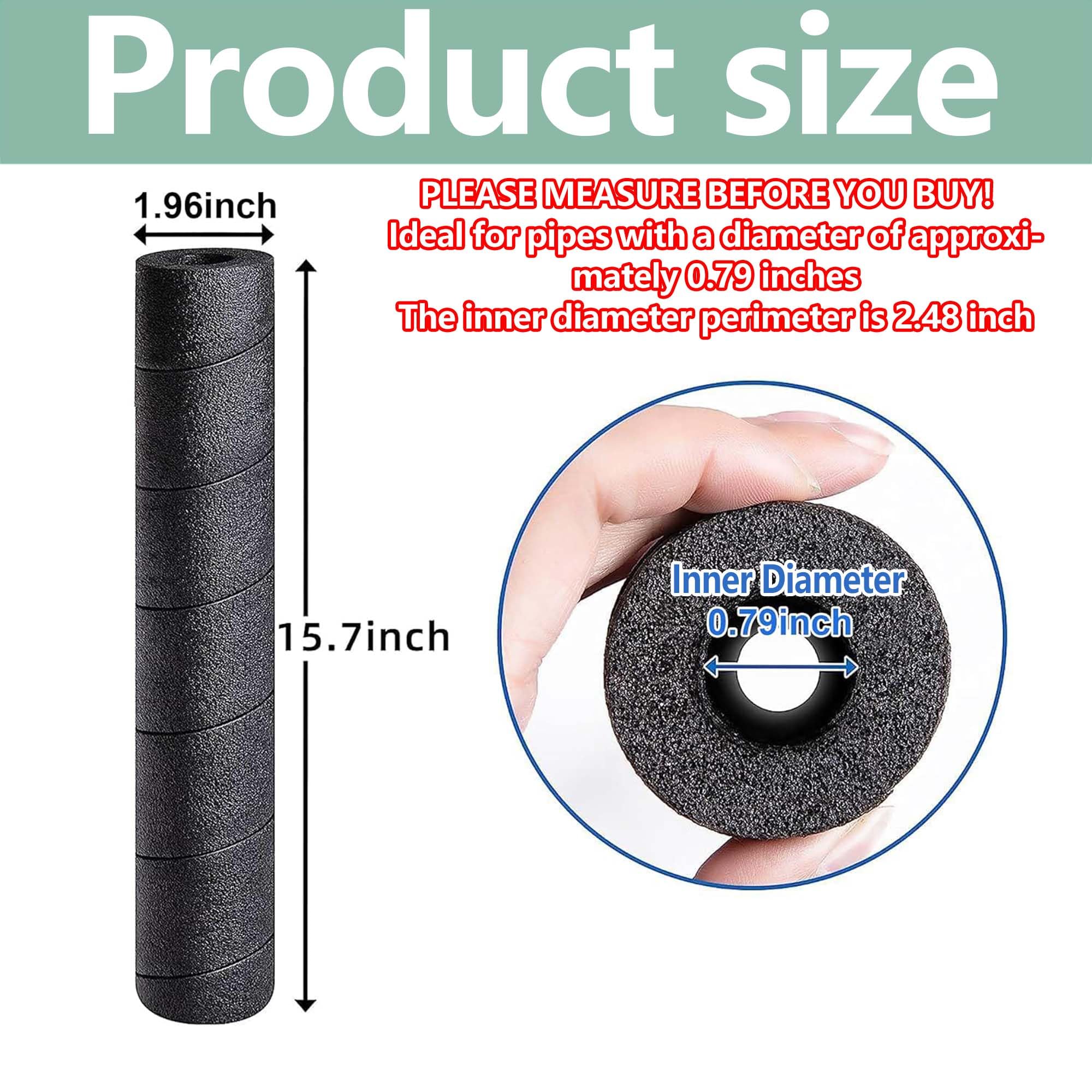 Moonoom black pool noodle wrap protects outdoor handrails and glass doors.