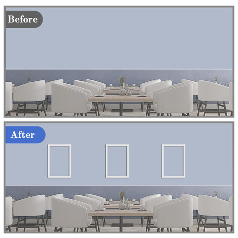 Moonoom cut-to-fit edge for precise corners and edges.