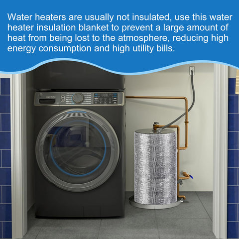 Moonoom easy-install water heater jacket simplifies securing the wrap