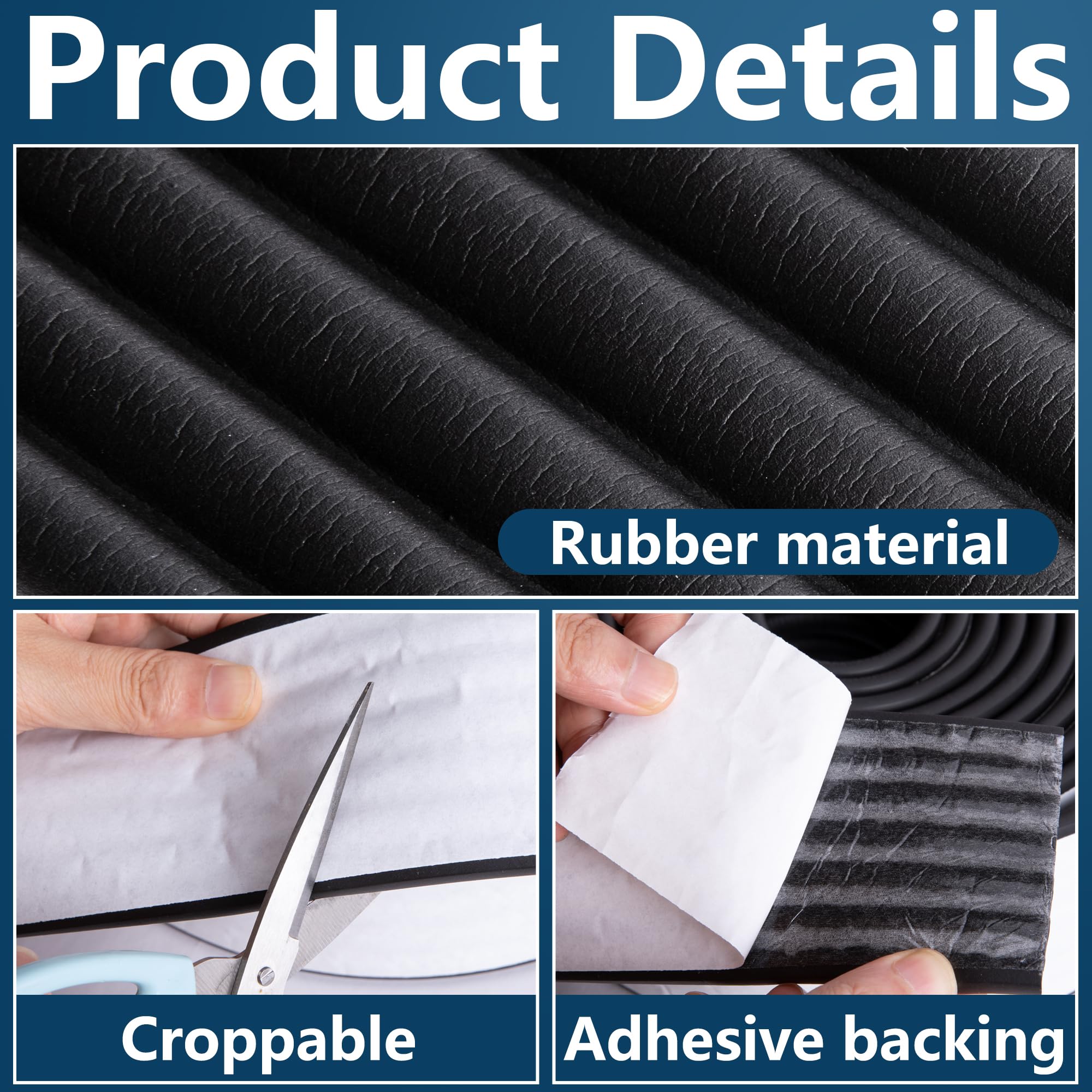 Moonoom NBR foam material close-up shows dense insulation for durability