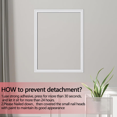 Moonoom wall trim on smooth painted surfaces works with glass and metal.