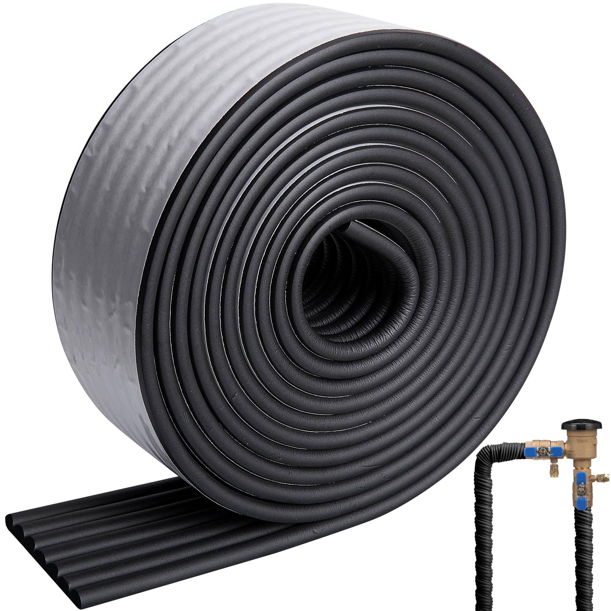 Moonoom water pipe insulation tape on a pipe to prevent freezing and heat loss