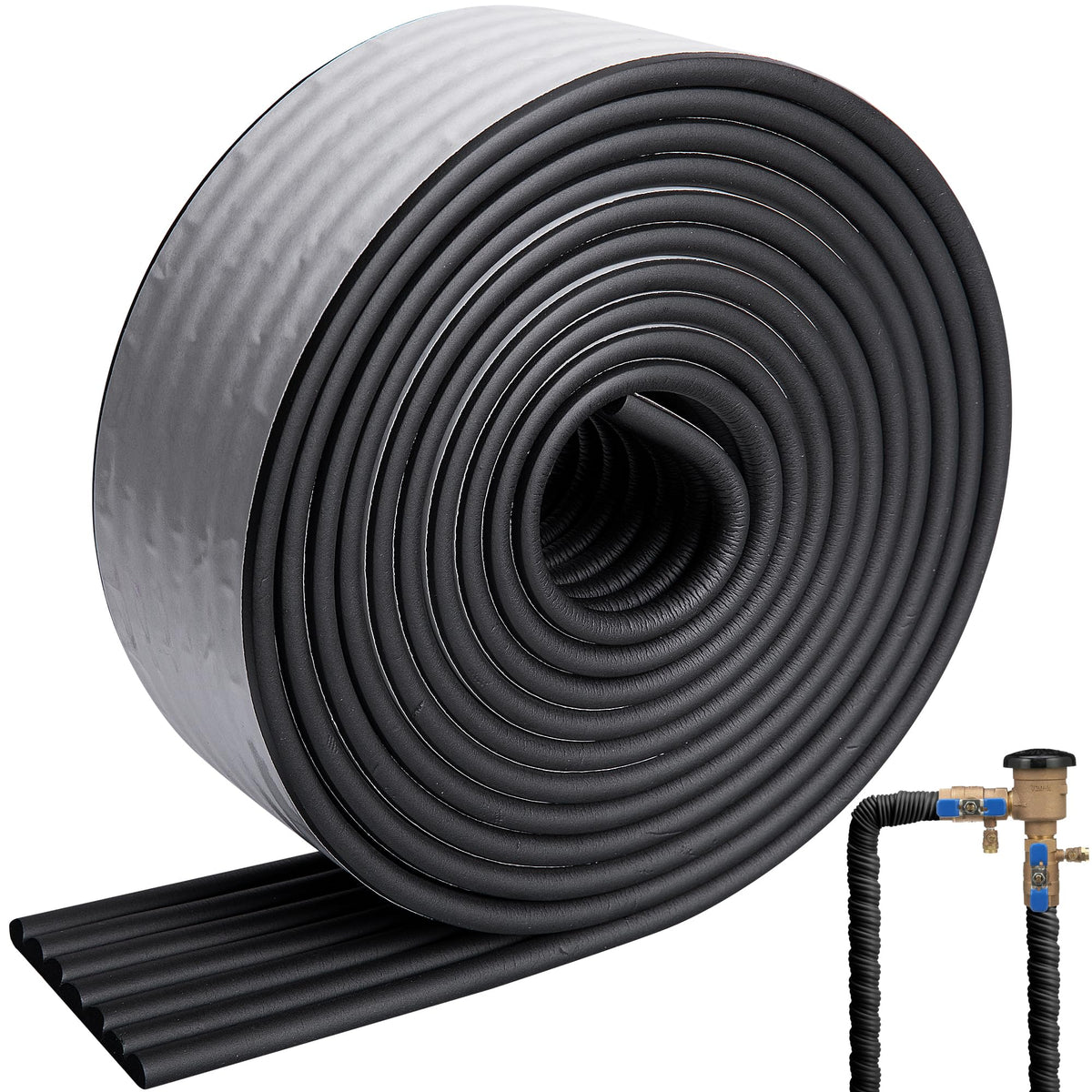 Moonoom water pipe insulation tape on a pipe to prevent freezing and heat loss