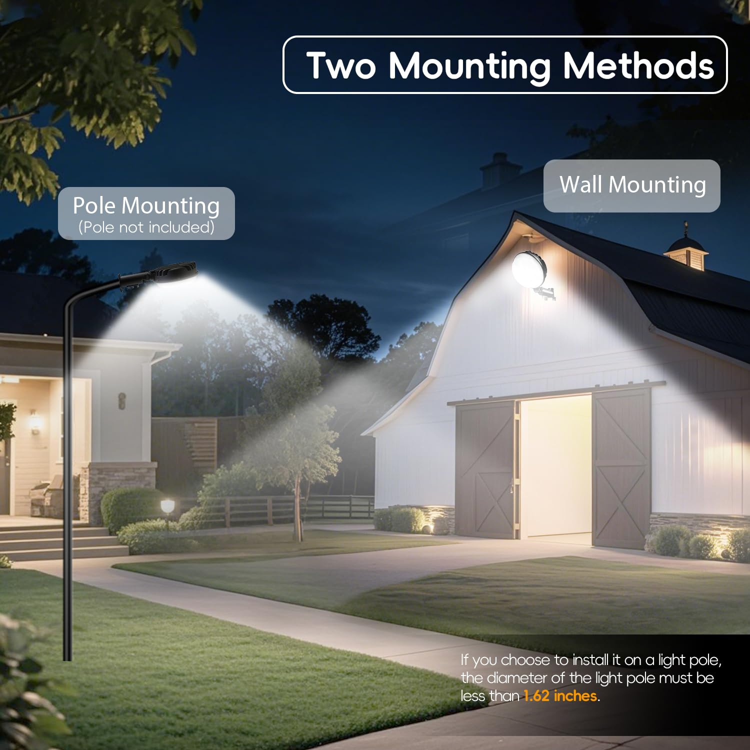 MOONTIP 6500K daylight-white flood light in daylight image