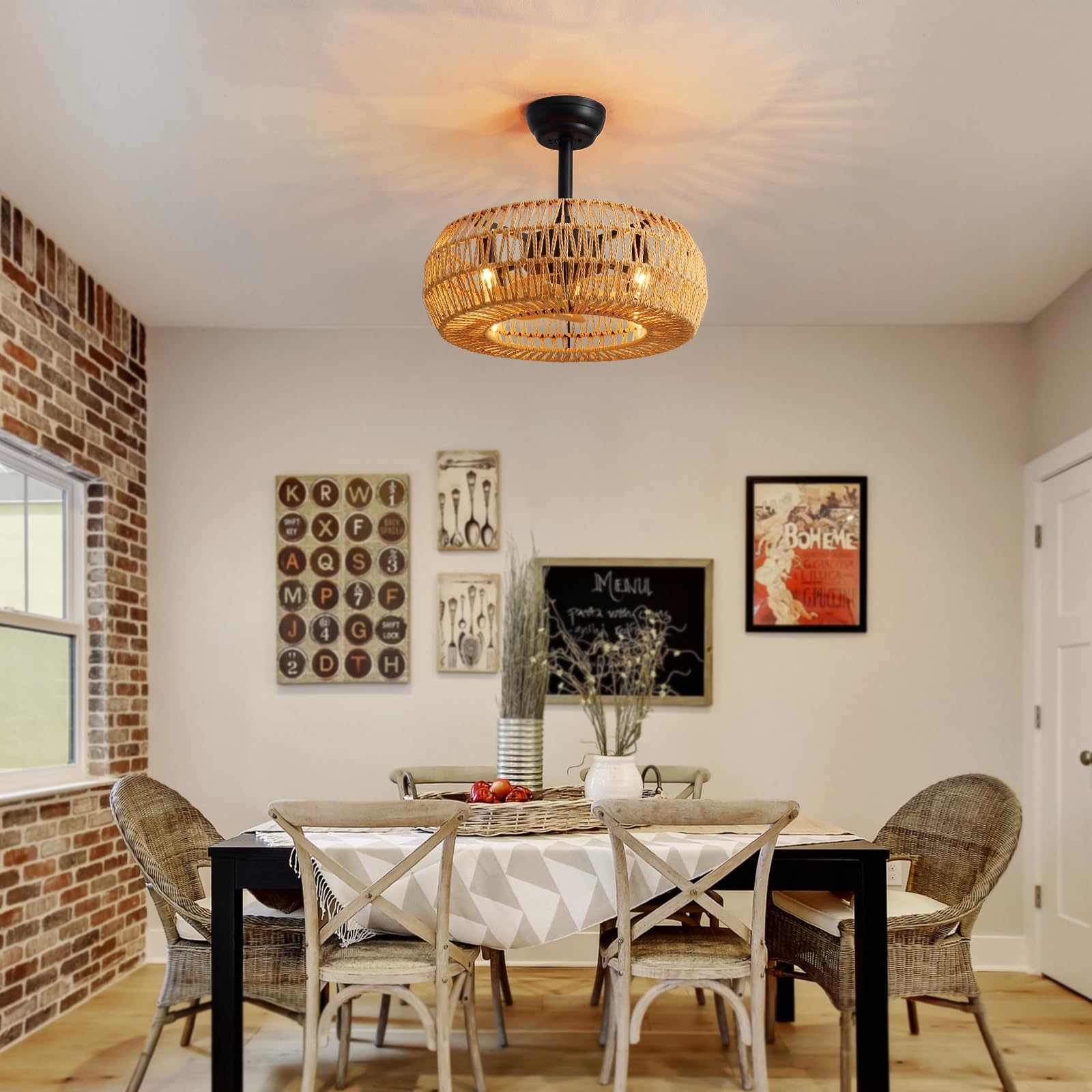 MOOONICHE farmhouse vintage bohemian style enhances interiors.