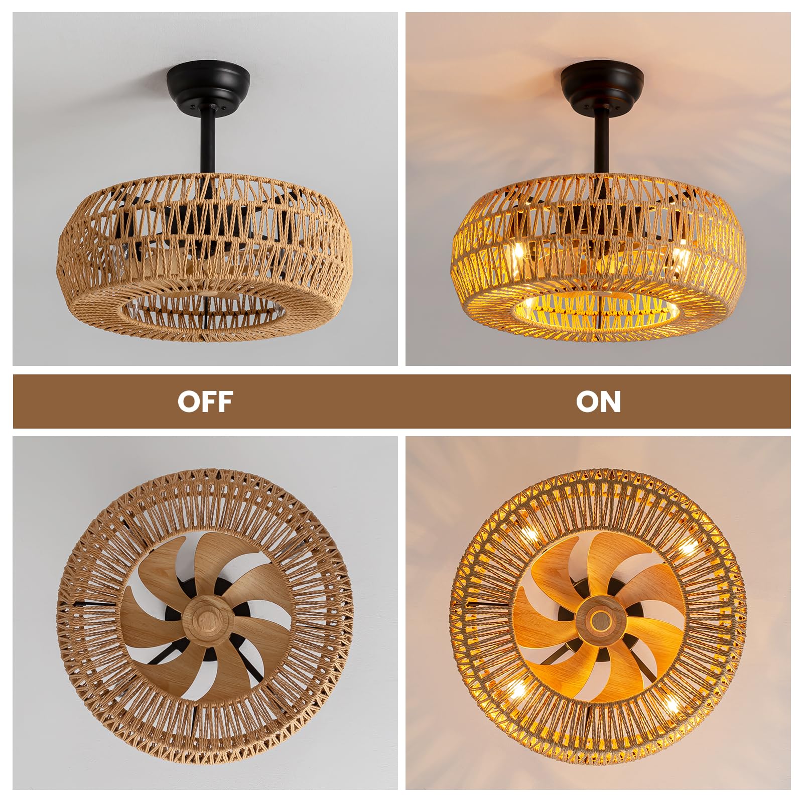 MOOONICHE sloped-ceiling compatibility fits attic or low-ceiling spaces.