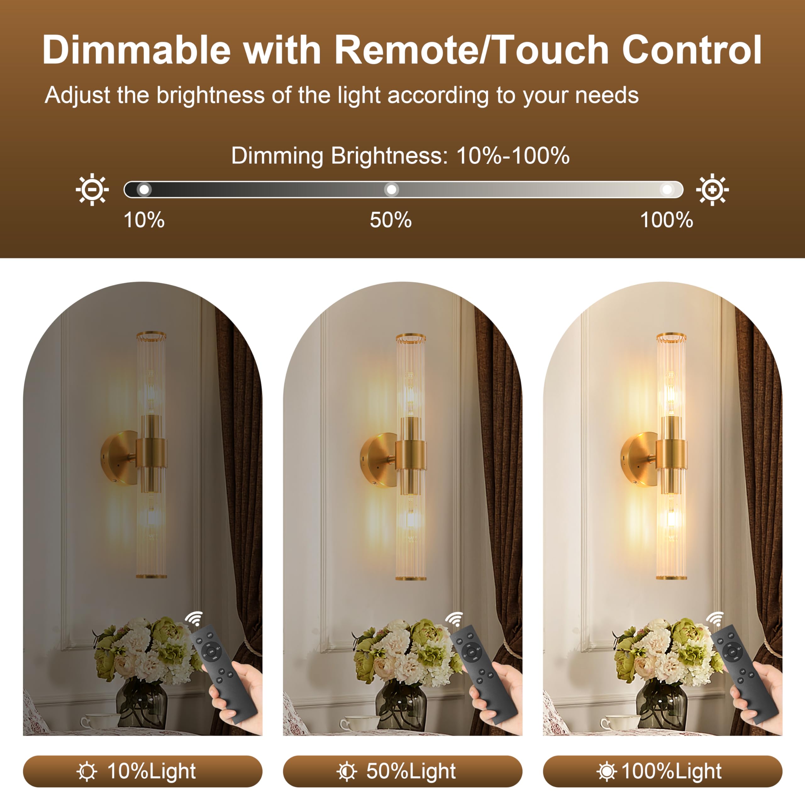 Morauroral acrylic shade glow delivers even, soft illumination.
