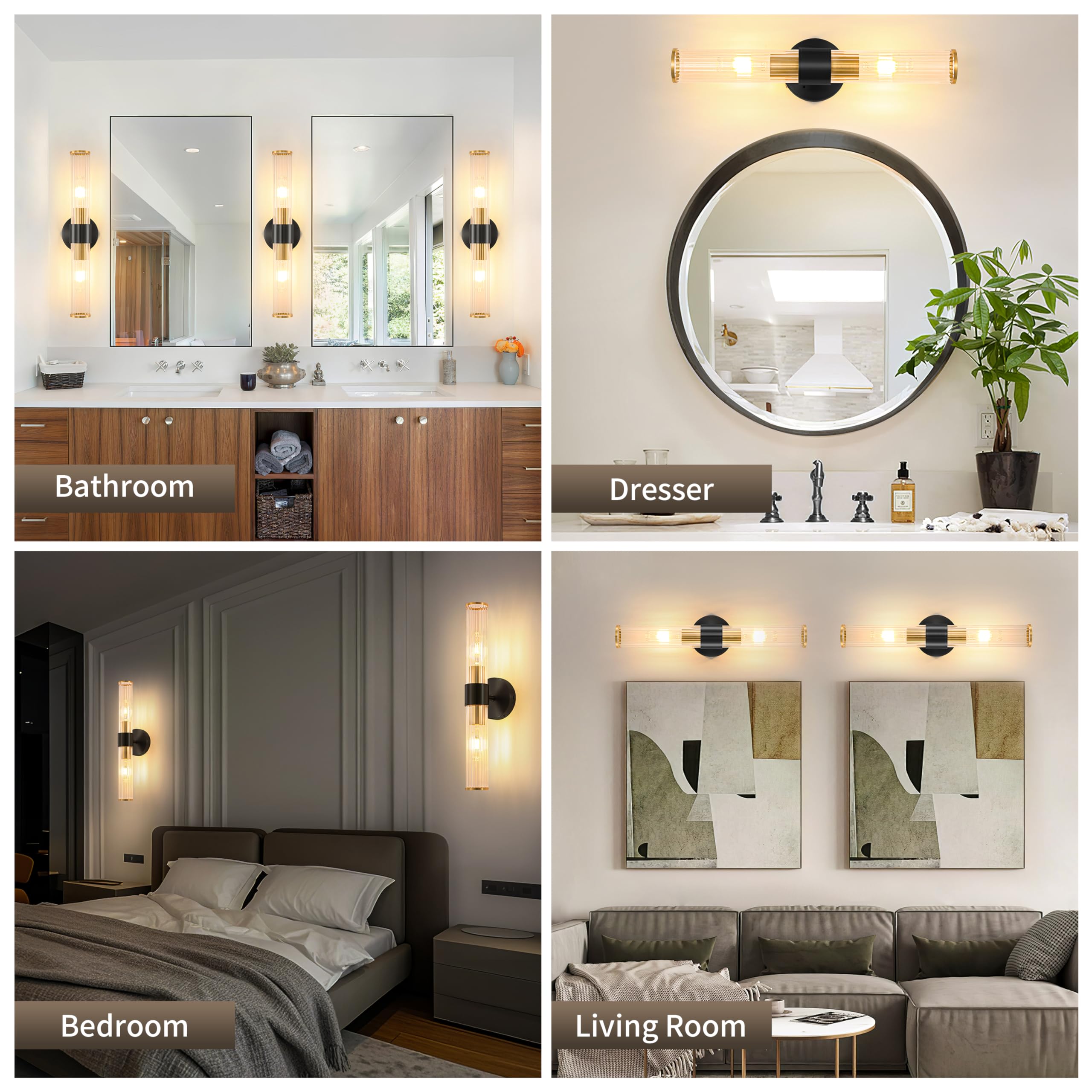 Morauroral bedroom wall sconce installed for warm, relaxing lighting.