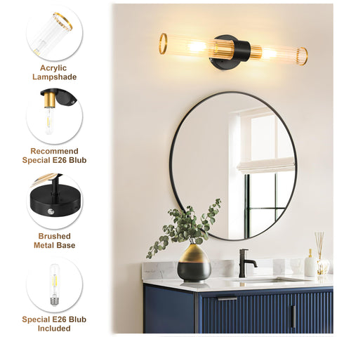 Morauroral living room sconce provides subtle ambient illumination.
