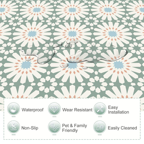 MORCART wear-resistant and waterproof surface provides durable, easy-to-clean flooring.