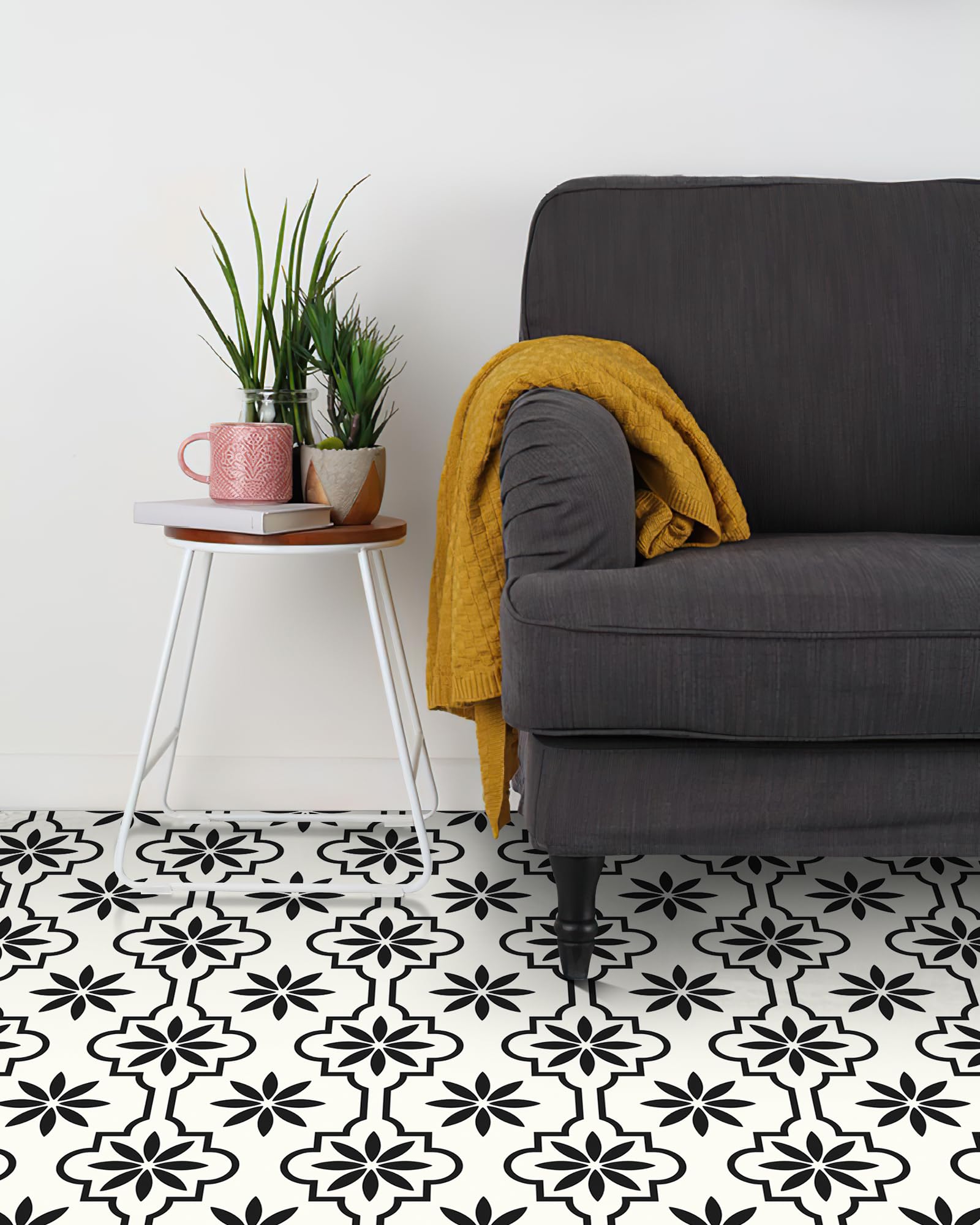 MORCART tiles on stairs provide a durable, non-slip surface.