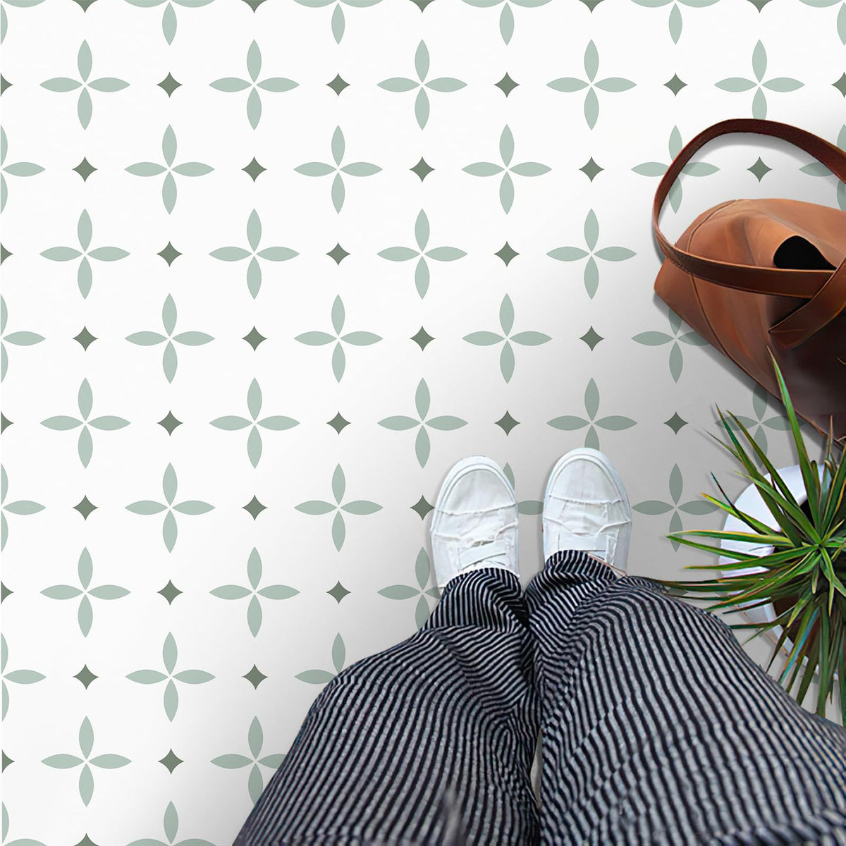 MORCART Peel-stick star-pattern tile for quick decor updates