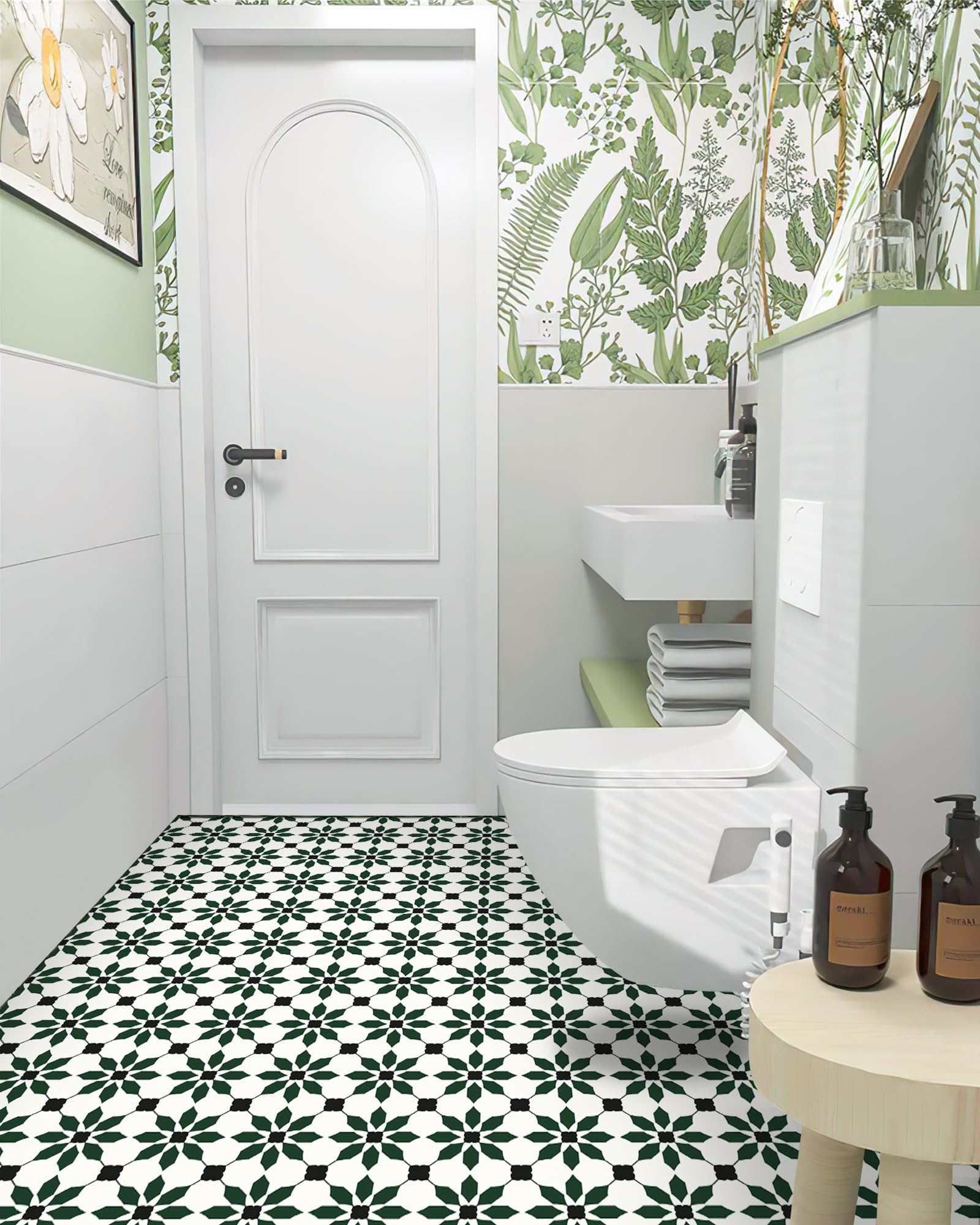 MORCART versatile-adhesion tiles for linoleum and smooth surfaces.